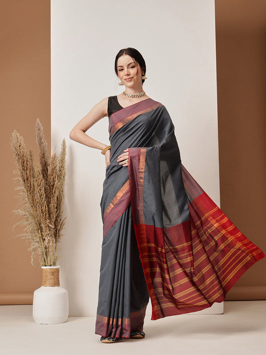 Banarasi Art Silk Uppada Pattu Solid Green Saree