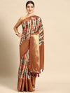 Kanchipuram Pattu Silk Zari Woven Digital Print Saree