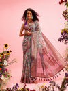 Digital Printed Banarasi Cotton Zari Woven Saree