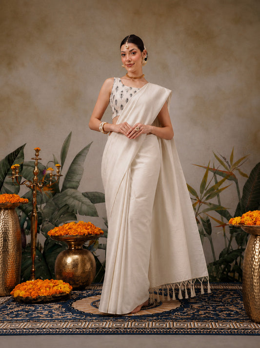 Women's Soft Silk Digital Printed Saree with Designer Pallu & Printed Blouse