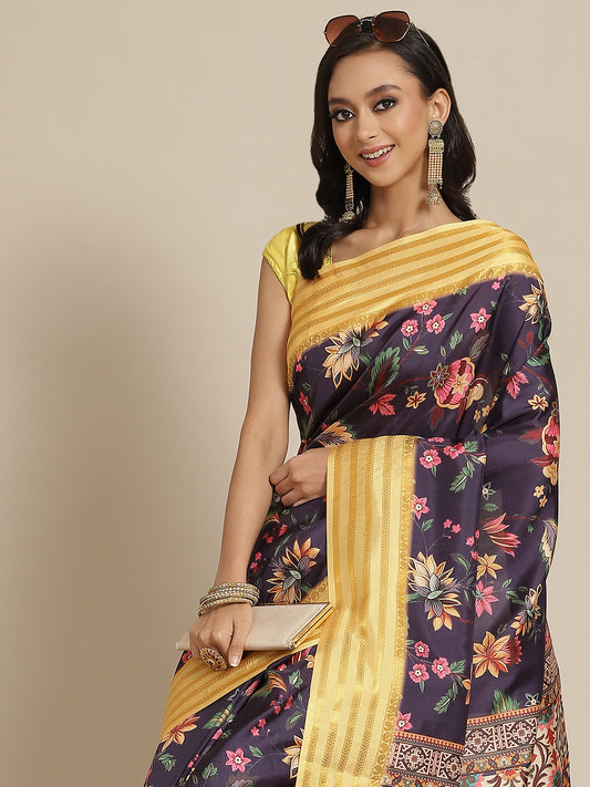 Banarasi Art Silk Digital Printed Saree
