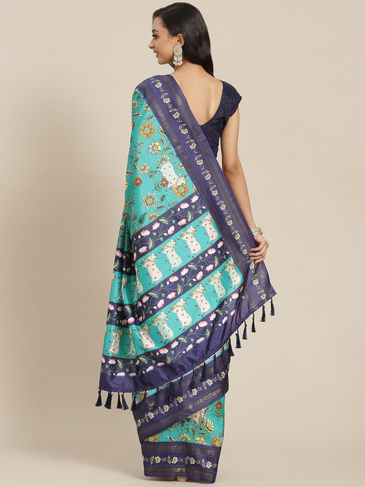Banarasi Art Silk Digital Printed Saree