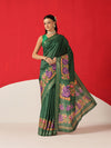 Digital Printed Premium Festive Saree with Tanjore Art Inspiration