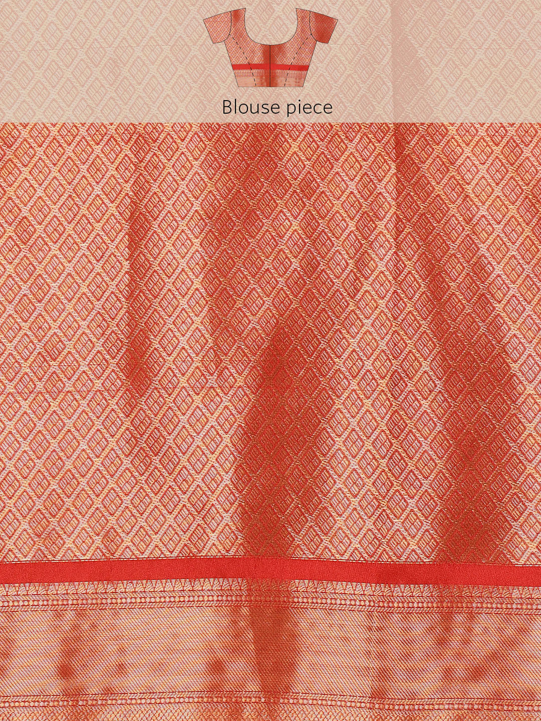 Kanjeevaram Pattu Zari Woven Border Digital Printed Saree