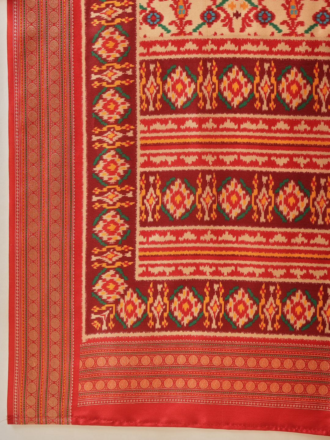 Soft Tusser Silk With Viscous Jacquard Border Patola Sarees