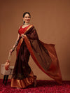 Kalamkari Digital Printed Georgette Saree With Rich Pallu