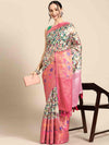 Kanjeewaram Silk Woven With Digital Printed Saree