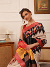 Traditional Women's Kotha Silk Bengali Style Digital Printed Saree