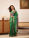 Traditional Women's Kotha Silk Bengali Style Digital Printed Saree