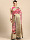 Women's Pichwai Muga Silk Digital Print Saree