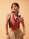 Women's Floral Printed Silk Scarf