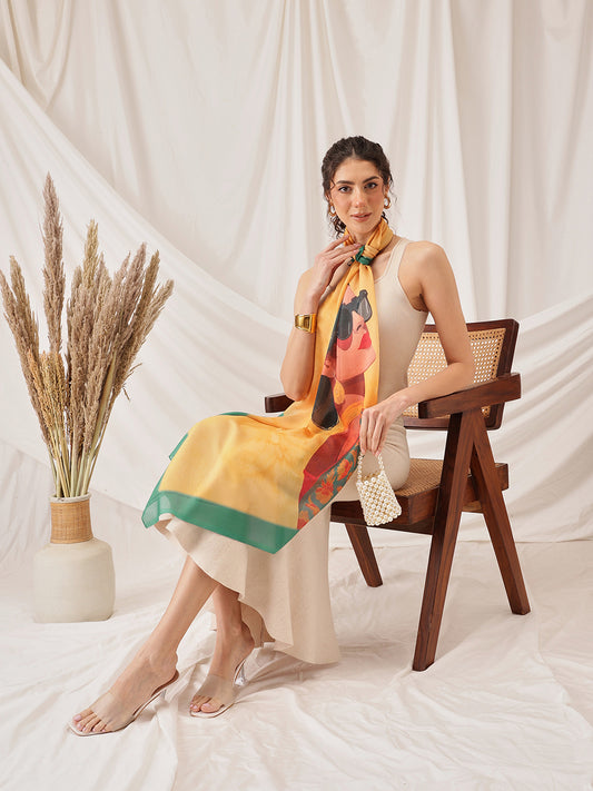 Women Printed Soft Cotton Scarf