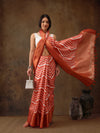 Soft Silk Lahriya Printed Saree with Zari Woven Pallu
