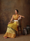 Soft Silk Lahriya Printed Saree with Zari Woven Pallu