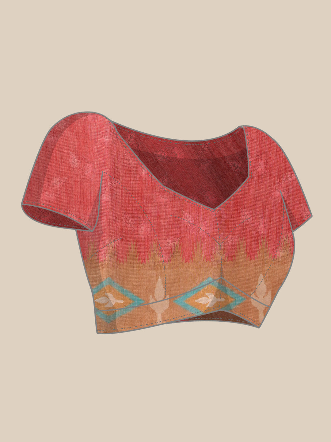 Women's Cotton Silk Floral Printed Saree