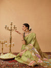 Digital Printed Cotton Silk Tissue Saree