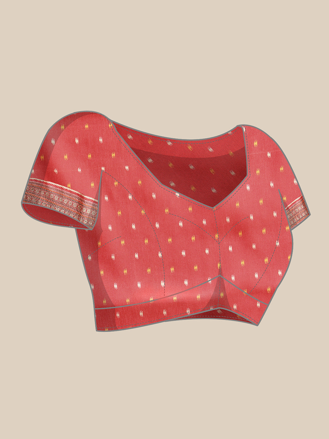 Women's Soft Tusser Silk Digital Printed Kalamkari Saree With Viscous Jacquard Border