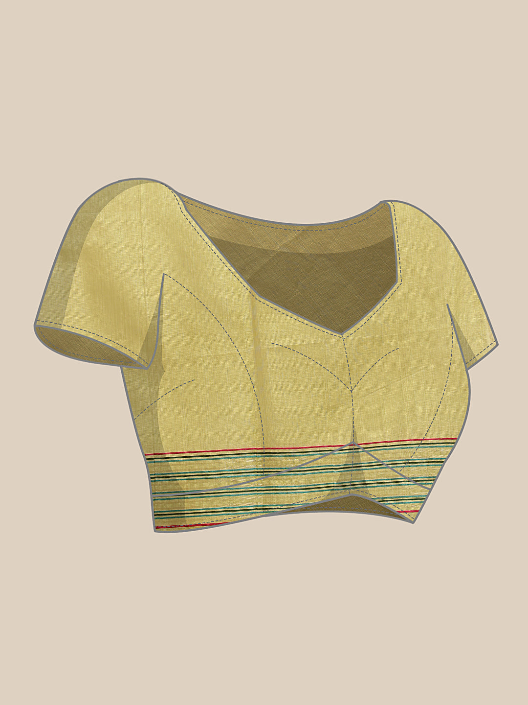 Cotton Blend Woven Design Handloom Premium Jamdani Saree With Tassels