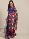 Women's Pure Cotton Jamdani Saree With Unstitched Blouse Piece