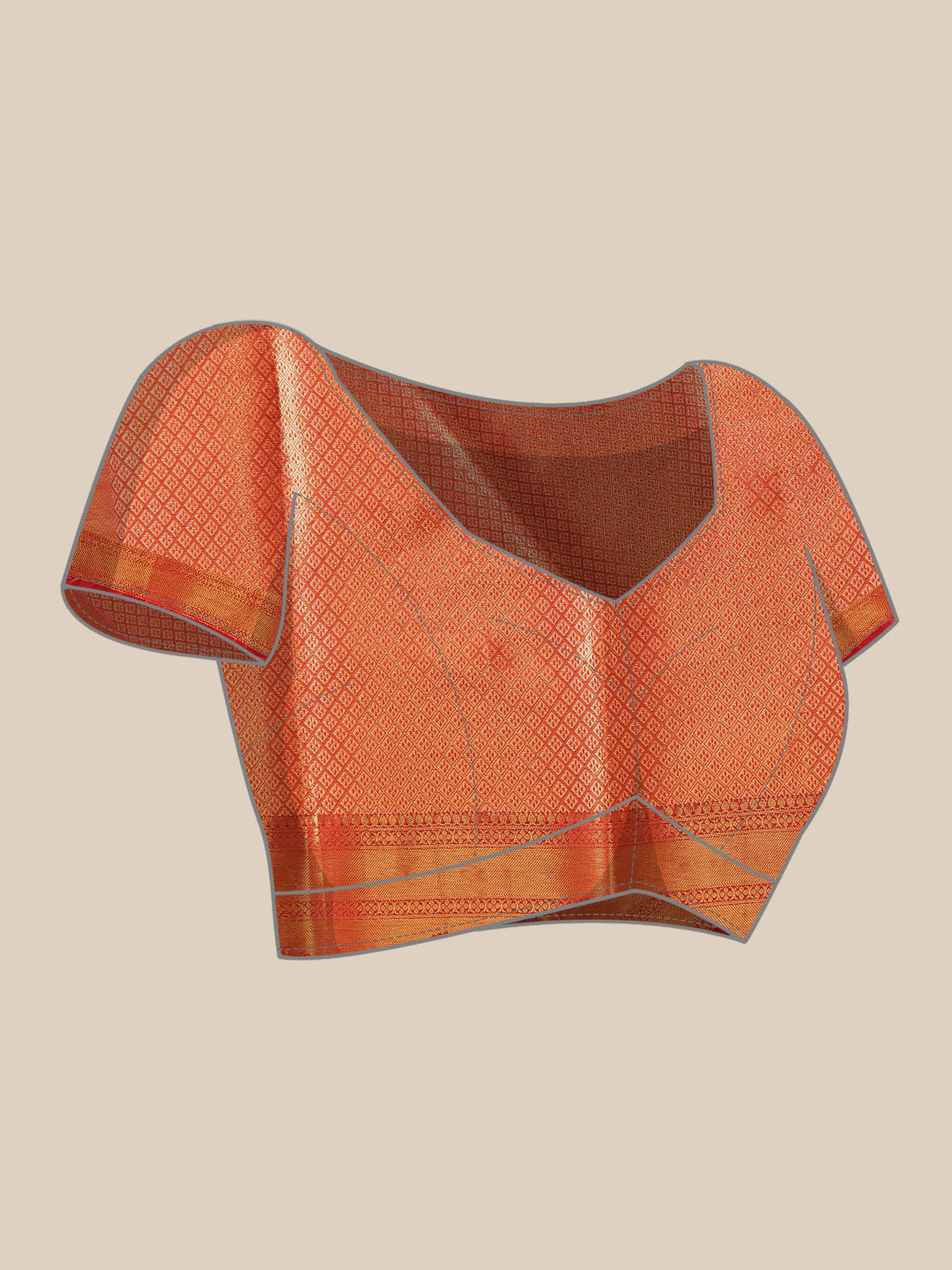 Baluchari Silk Saree With Zari Woven Rich Pallu & Contrast Border