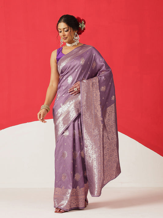 Banarasi Soft Silk Zari Woven Work Saree
