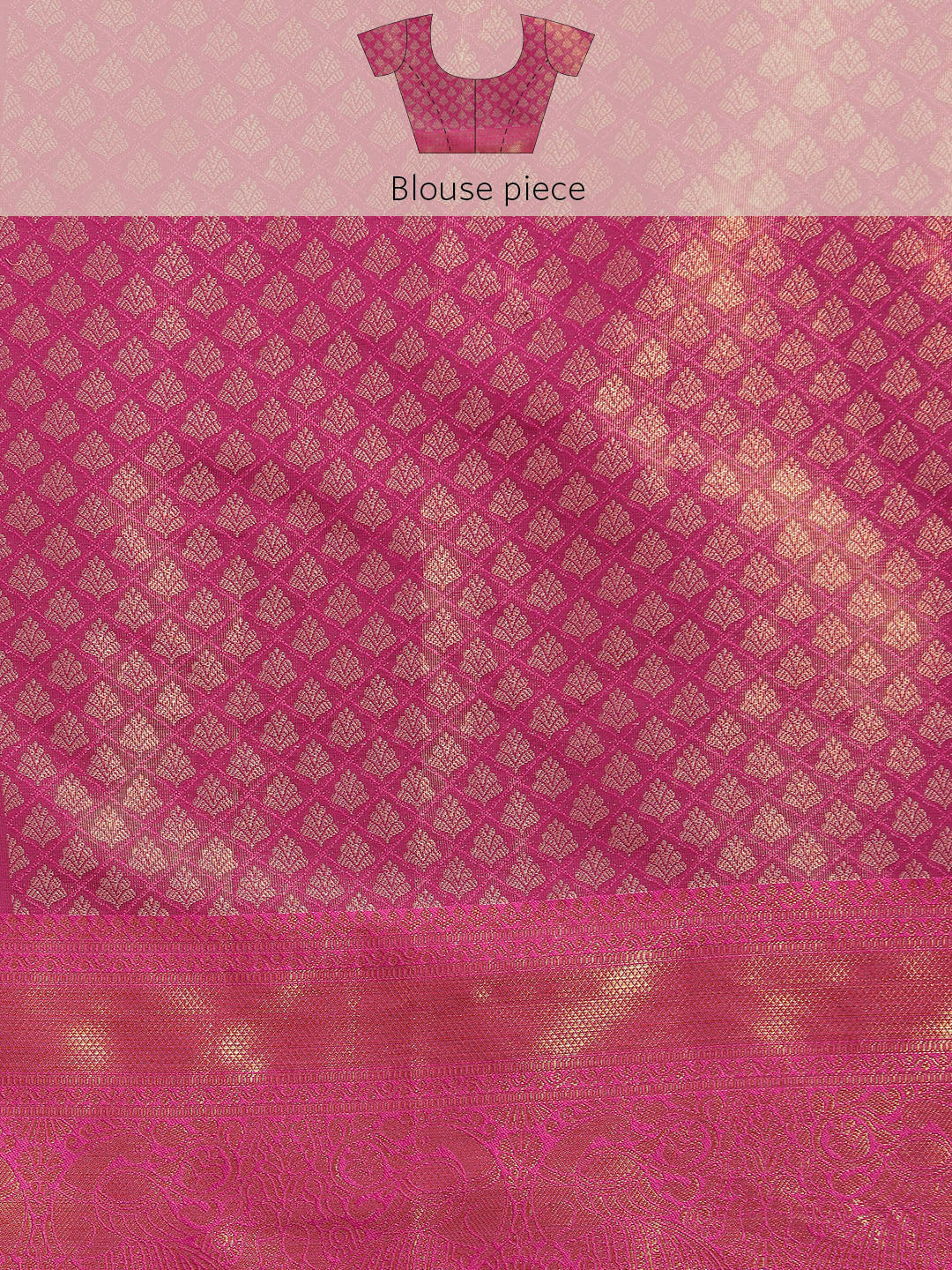 Ethnic Motifs Zari Woven Tissue Silk Saree