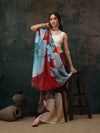 Floral Chanderi Polyester Silk Saree