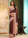 Women's Cotton Blend Paithani Animal Digital Printed Saree