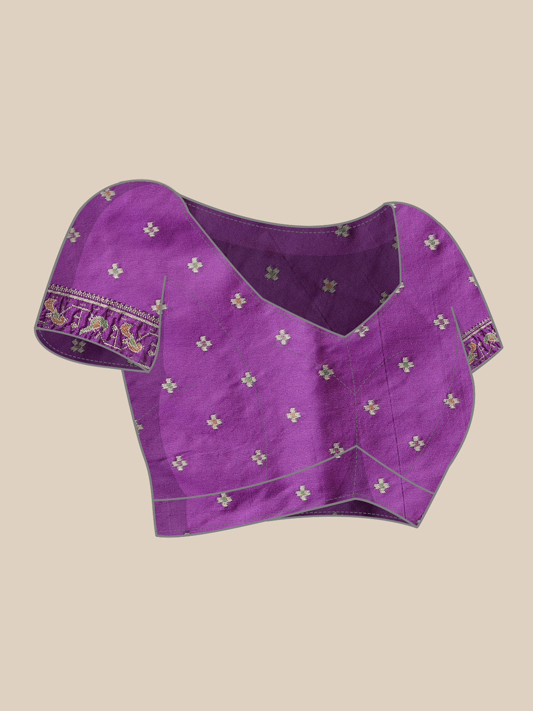 Pure Weaving Crushed Tissue Inspired Ikkat Woven Saree – view 7