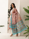 Digital Printed Kalamkari Dupatta Mul Cotton Fabric