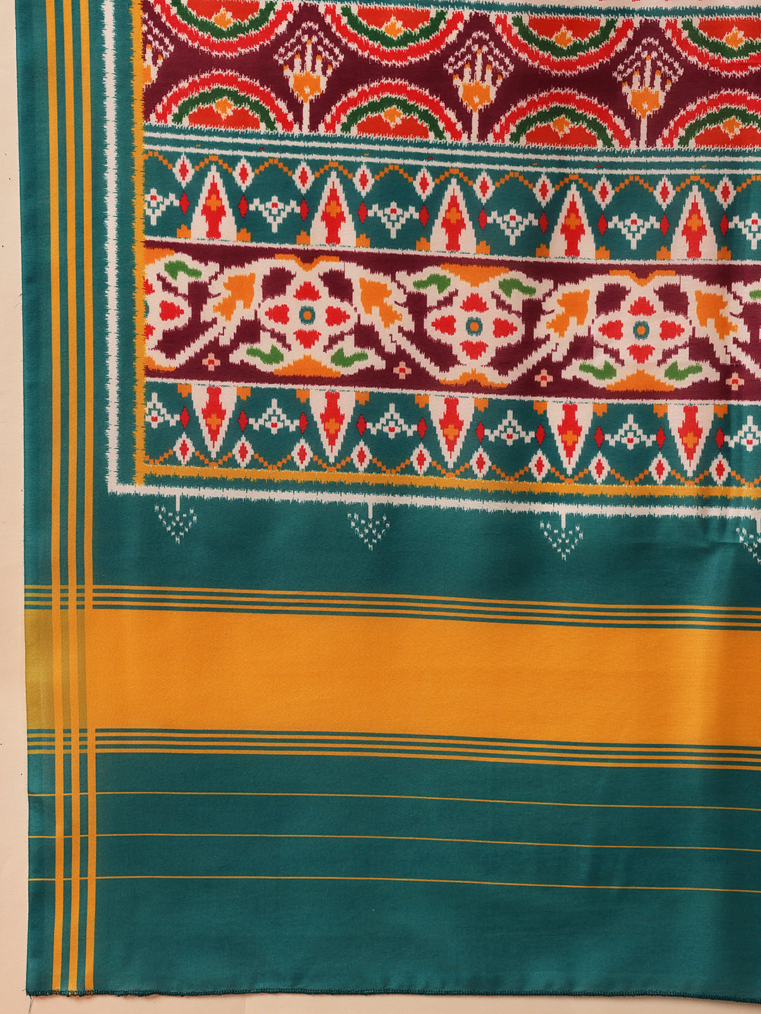 Traditional Ikkat Patola Printed Mul Cotton Dupatta