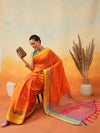 Uppada Pattu Art Silk Solid Ready To Wear Saree