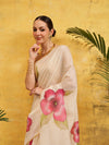 Women's Digital Printed Chanderi Ready to Wear Saree