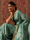 Floral Printed Kotha Silk Ready to Wear Saree With Zari Border