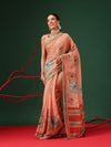 Floral Printed Chanderi Ready to Wear Saree