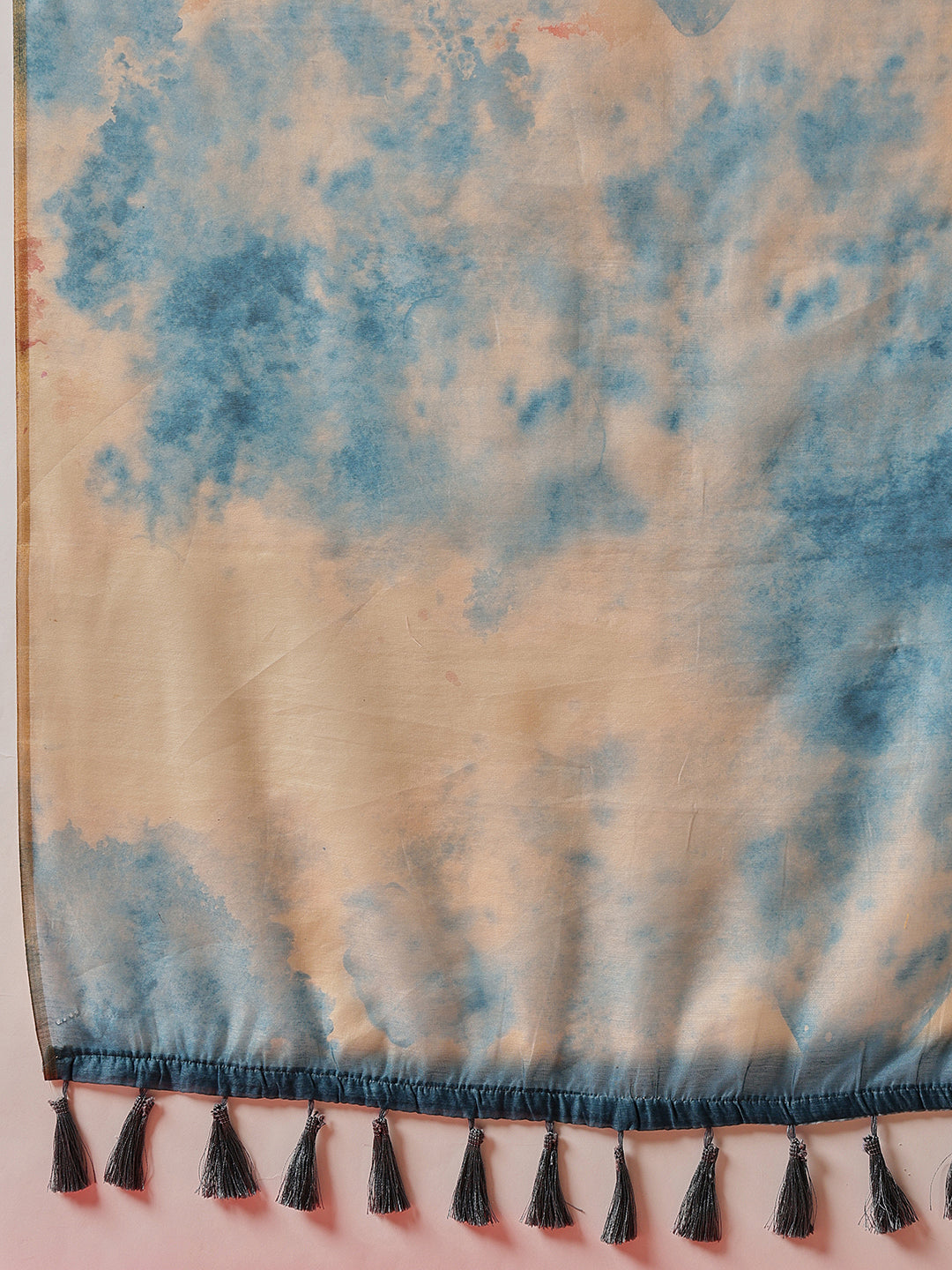 Tie-Die Printed Organza Ready to Wear Saree