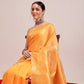 Women's Cotton Blend  Jamdani Saree with Unstitched Blouse Piece