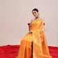 Women's Cotton Blend  Jamdani Saree with Unstitched Blouse Piece