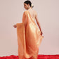 Women's Cotton Blend  Jamdani Saree with Unstitched Blouse Piece