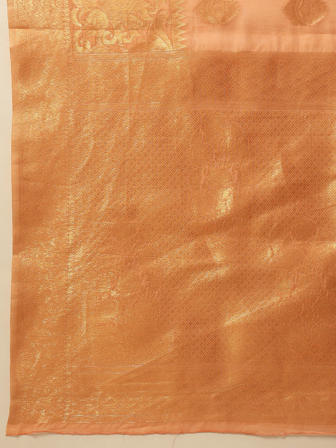 Women's Cotton Blend  Jamdani Saree with Unstitched Blouse Piece