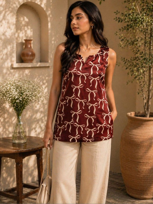 Women's Digital Printed Tunic Short Kurti for Casual Daily Wear and Office Use