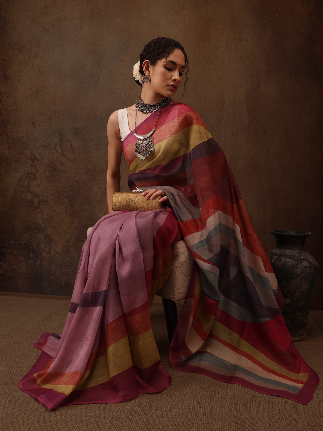 Abstract Saree