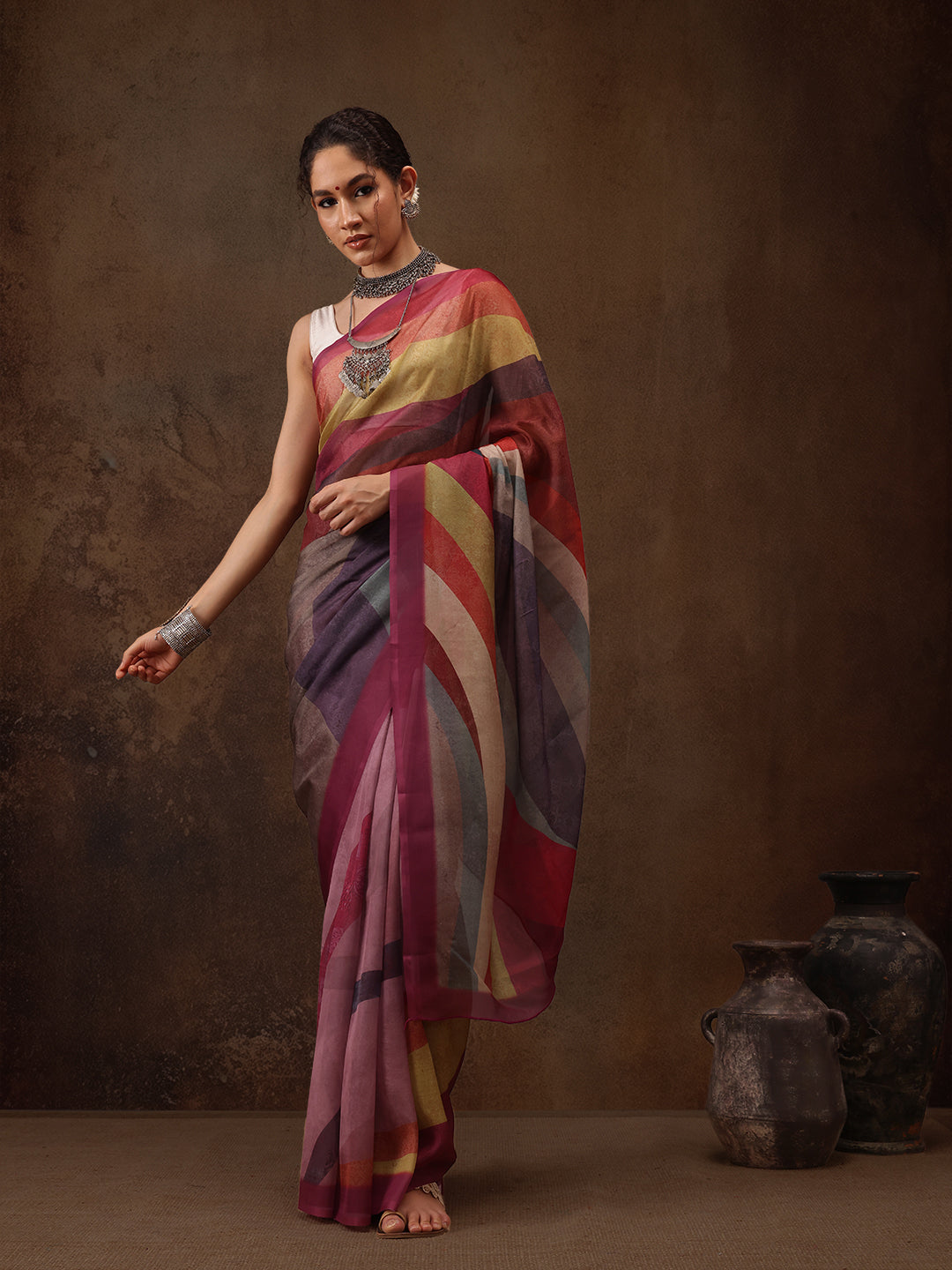 Abstract Saree