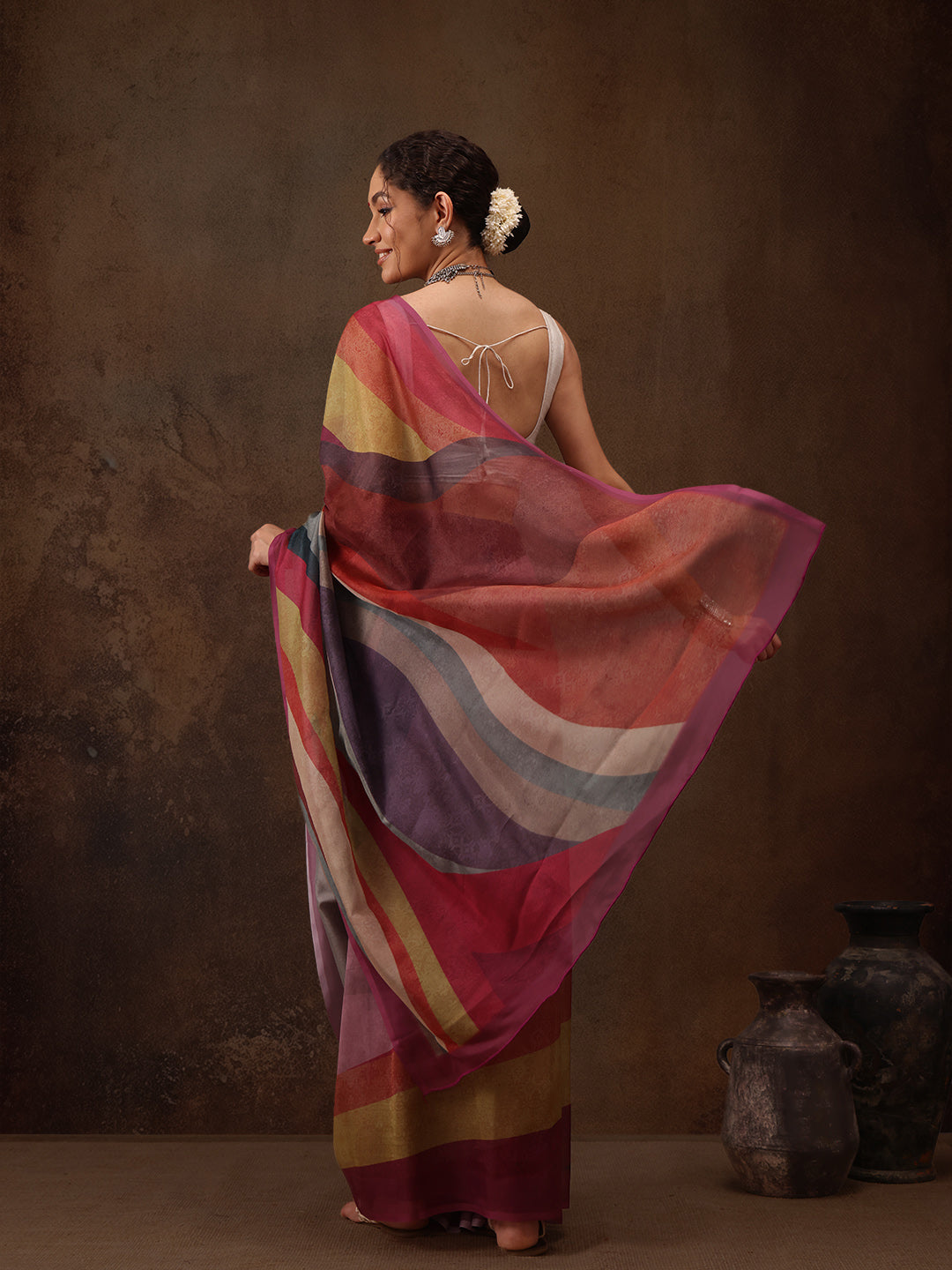 Abstract Saree