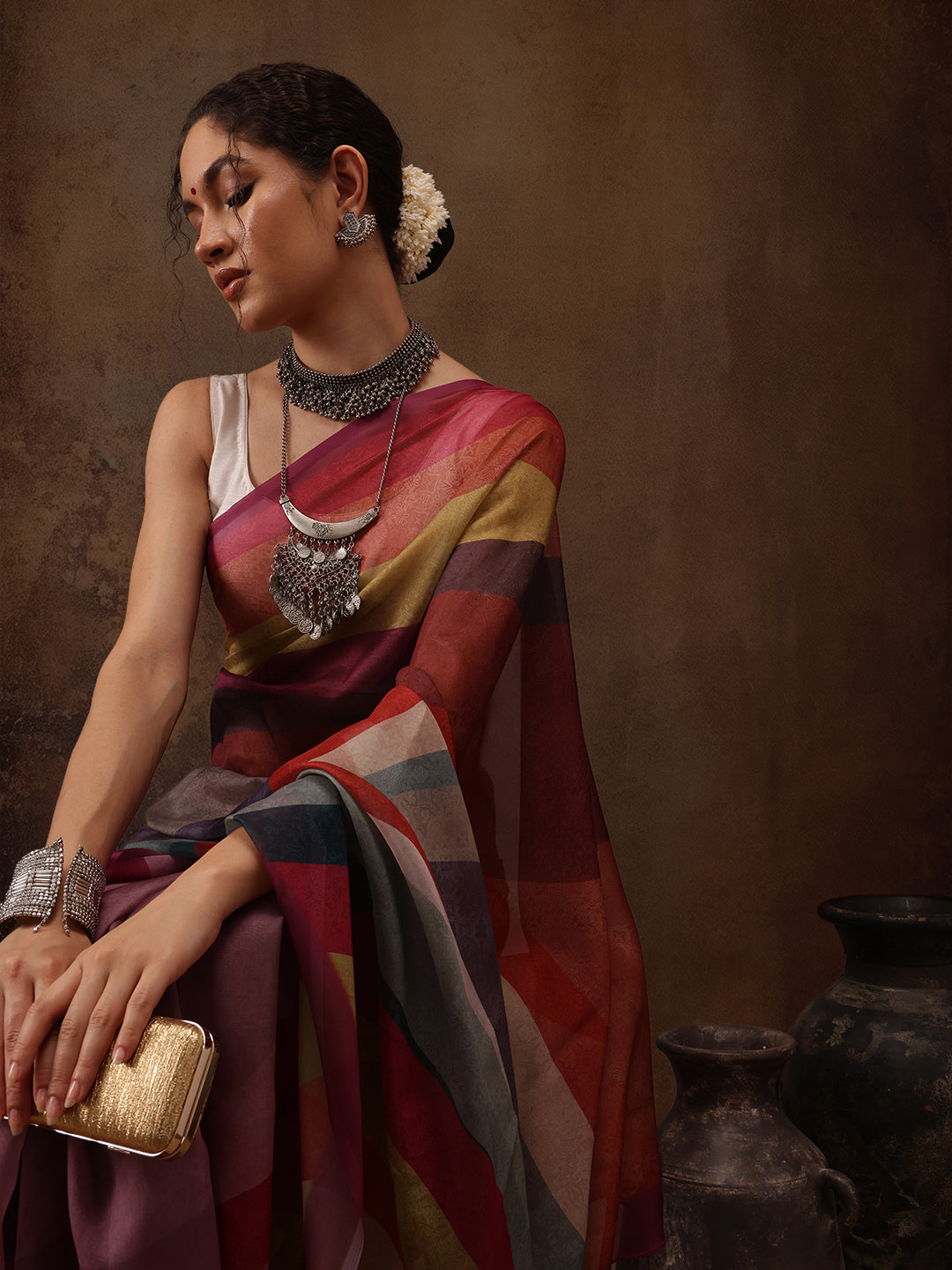 Abstract Saree