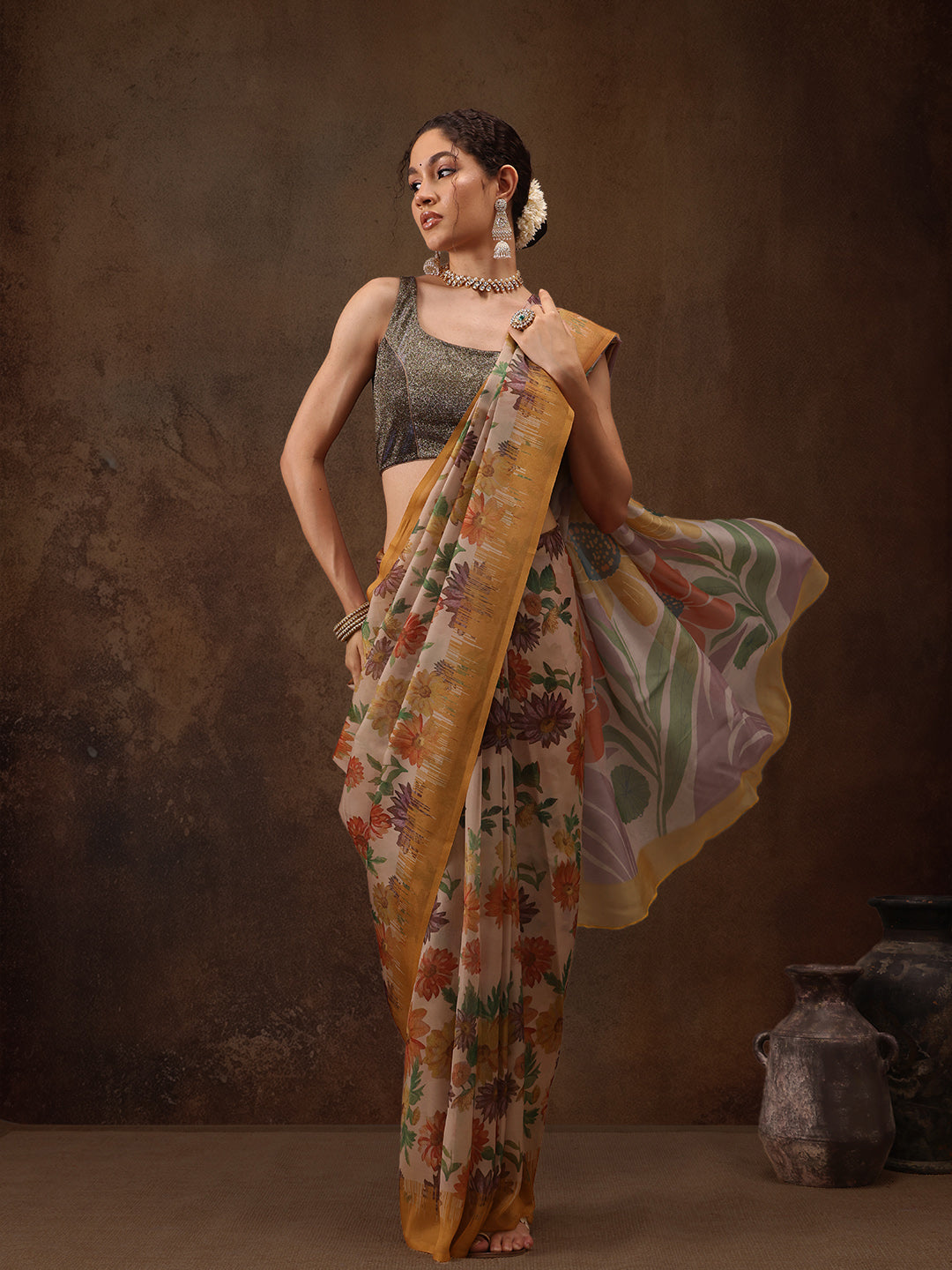 Abstract Saree