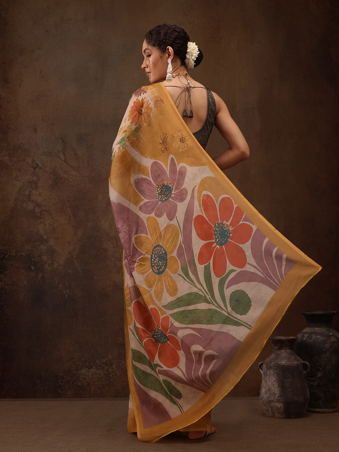 Abstract Saree