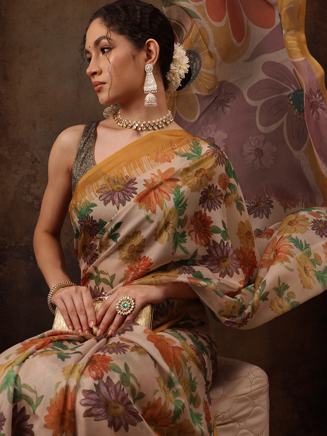 Abstract Saree