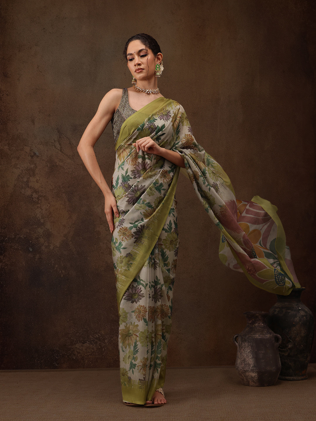 Abstract Saree