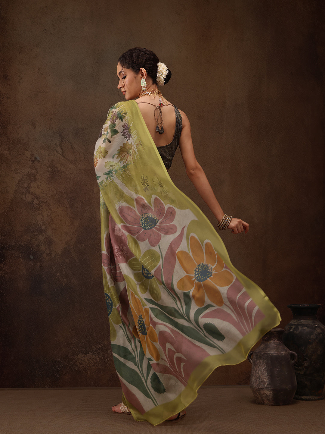 Abstract Saree